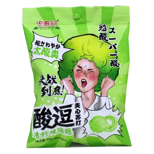 BALA SUPER AZEDA SABOR LIMAO HONG TAI KEE 65G