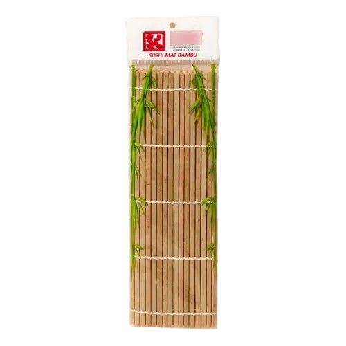 Esteira para Enrolar Sushi L SEKI de Bambu 27cm Modelo Quadrado