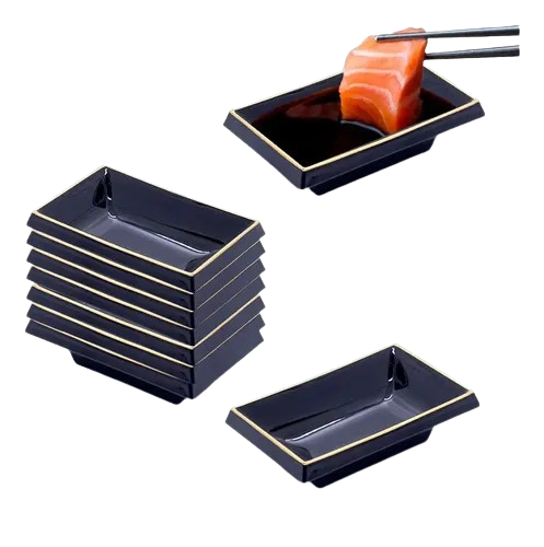 Nozoki para Shoyu - Preto/Dourado 