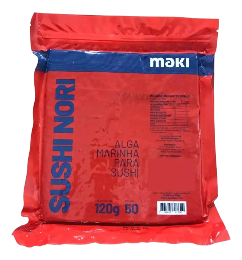 ALGA NORI RED MAKI C/50 FLS 120G