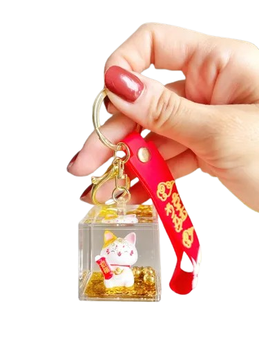 CHAVEIRO MANEKI NEKO CUBO UND