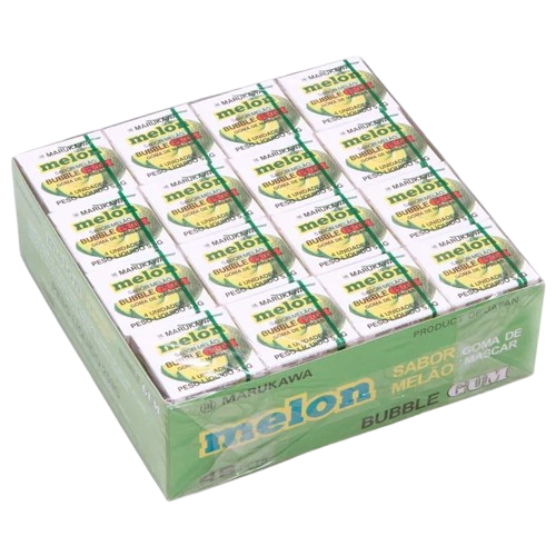 Caixa de Chicletes Sabor Melão com 48 unidades - Marukawa