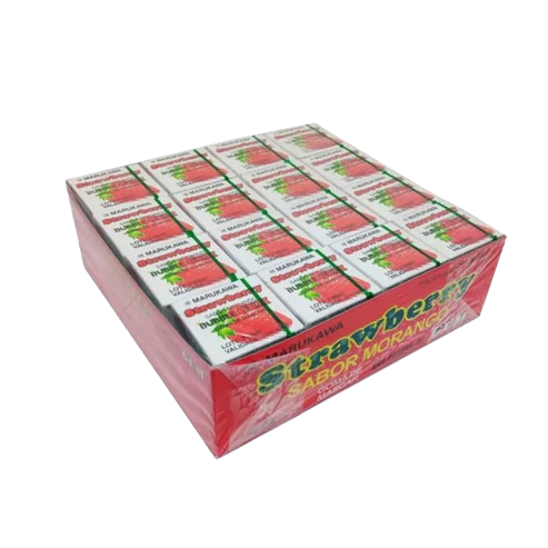 Caixa de Chicletes Sabor Morango com 48 unidades - Marukawa