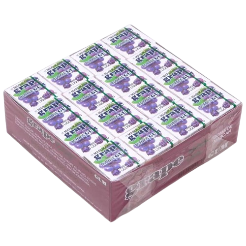 Caixa de Chicletes Sabor Uva com 48 unidades - Marukawa