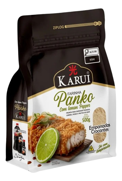 Farinha Panko Karui Oriental Temperada Com Lemon Pepper 500g