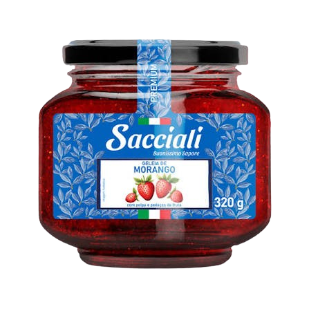 GELEIA DE MORANGO PREMIUM SACCIALI 320G