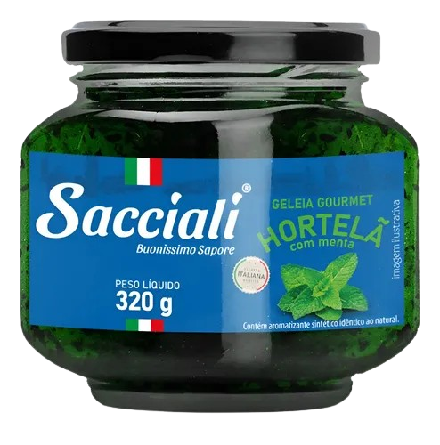 Geleia De Hortelã Com Menta Sacciali 320g