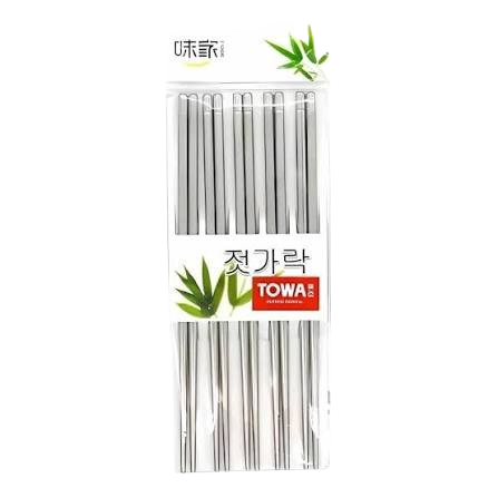 HASHI DE AÇO INOXIDAVEL FOSCO 5 PARES 22,5CM