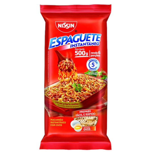 Macarrão Instantâneo Nissin Tipo Spaghetti 500g