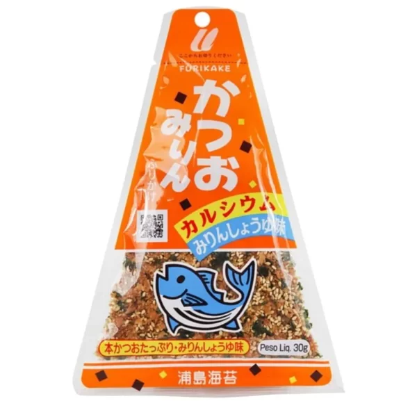 Tempero p/ Arroz Furikake - Peixe Katsuo e Mirin Urashima 30g